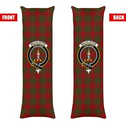 ScotsTee Shop Scottish MacAlister of Glenbarr Crest Tartan Body Pillow