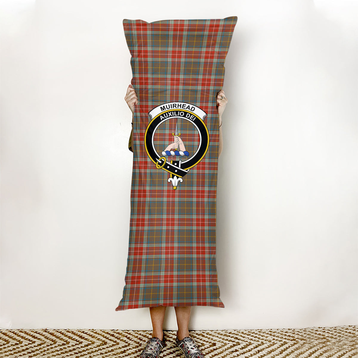 ScotsTee Shop Scottish Muirhead Hunting Ancient Crest Tartan Body Pillow