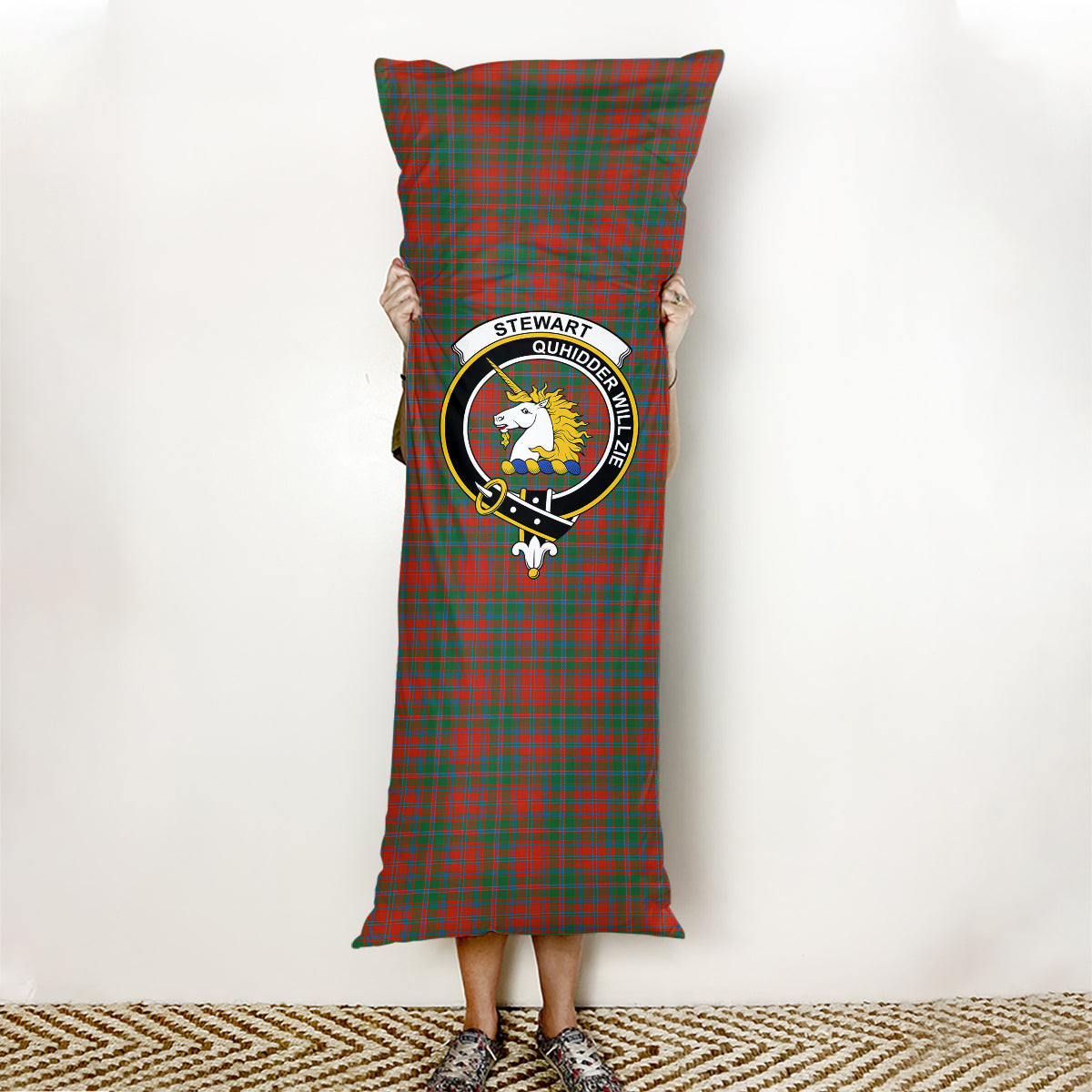 ScotsTee Shop Scottish Stewart of Appin Ancient Clan Crest Tartan Body Pillow