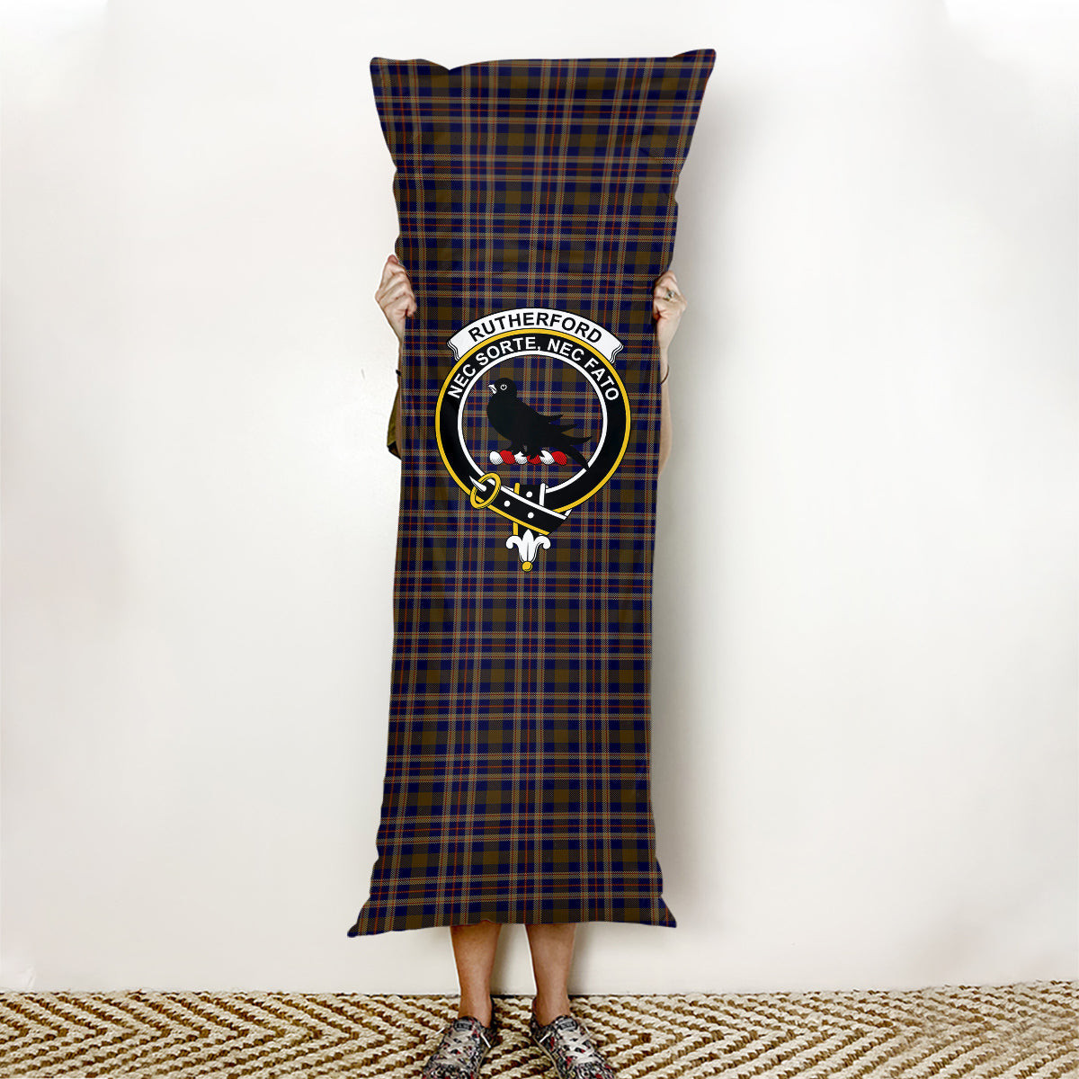 ScotsTee Shop Scottish Rutherford Simon Travis Alan Hunting Crest Tartan Body Pillow