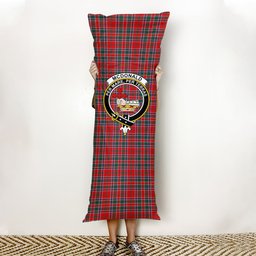 ScotsTee Shop Scottish McDonald of Lochmaddy Modern Crest Tartan Body Pillow