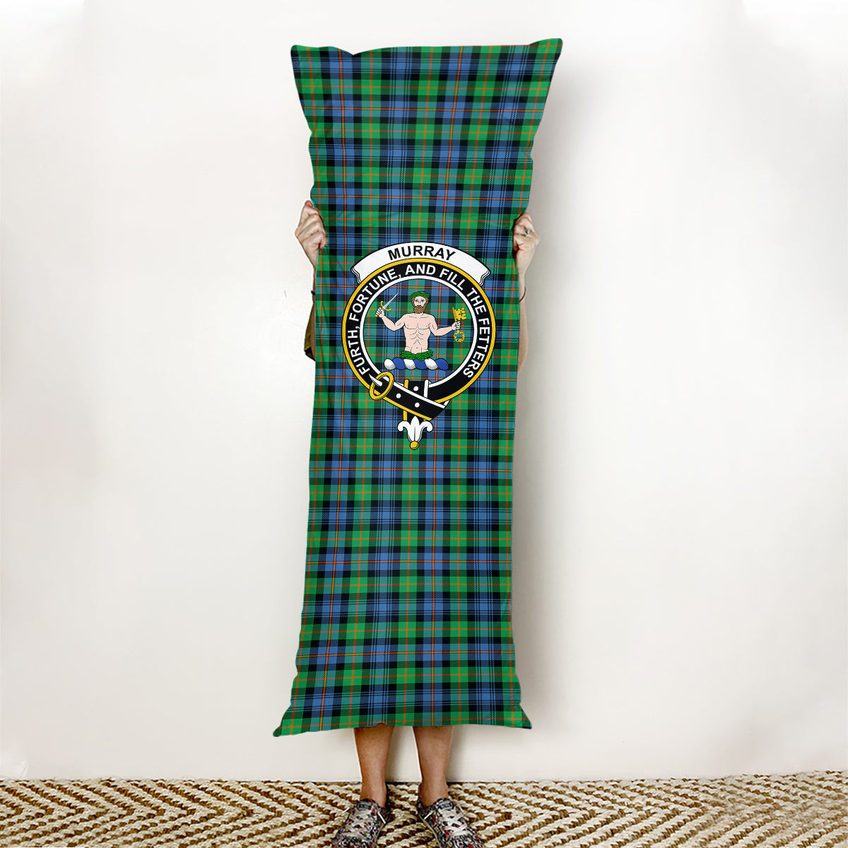 ScotsTee Shop Scottish Murray of Atholl Ancient Crest Tartan Body Pillow