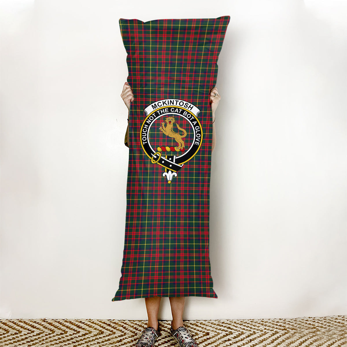 ScotsTee Shop Scottish McKintosh Hunting Modern Crest Tartan Body Pillow