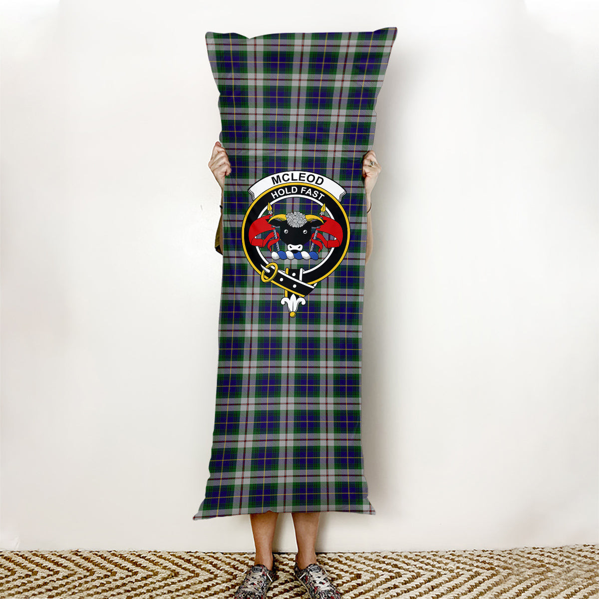 ScotsTee Shop Scottish McLeod Of Californian Crest Tartan Body Pillow
