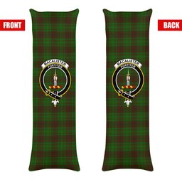 ScotsTee Shop Scottish MacAlister of Glenbarr Hunting Crest Tartan Body Pillow