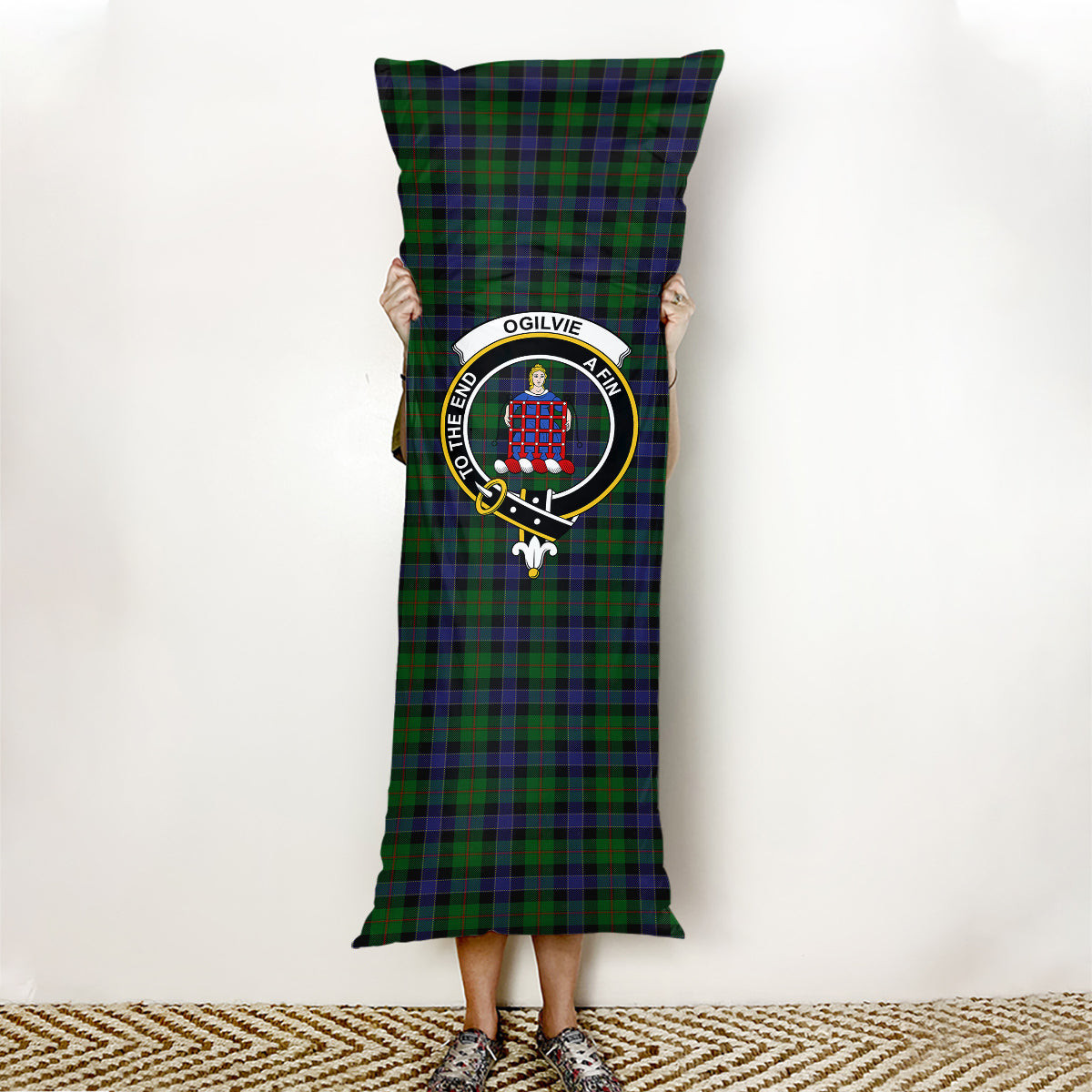 ScotsTee Shop Scottish Ogilvie of Inverarity VS 2 Crest Tartan Body Pillow