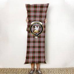 ScotsTee Shop Scottish Lindsay Dress Red Crest Tartan Body Pillow