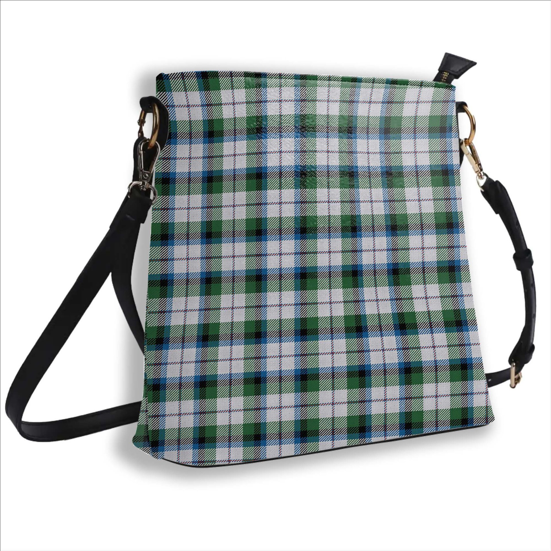 ScotsTee Shop Scottish MacNaughton Dress Ancient Tartan Bucket Bag Ladies Shoulder Bag Midi