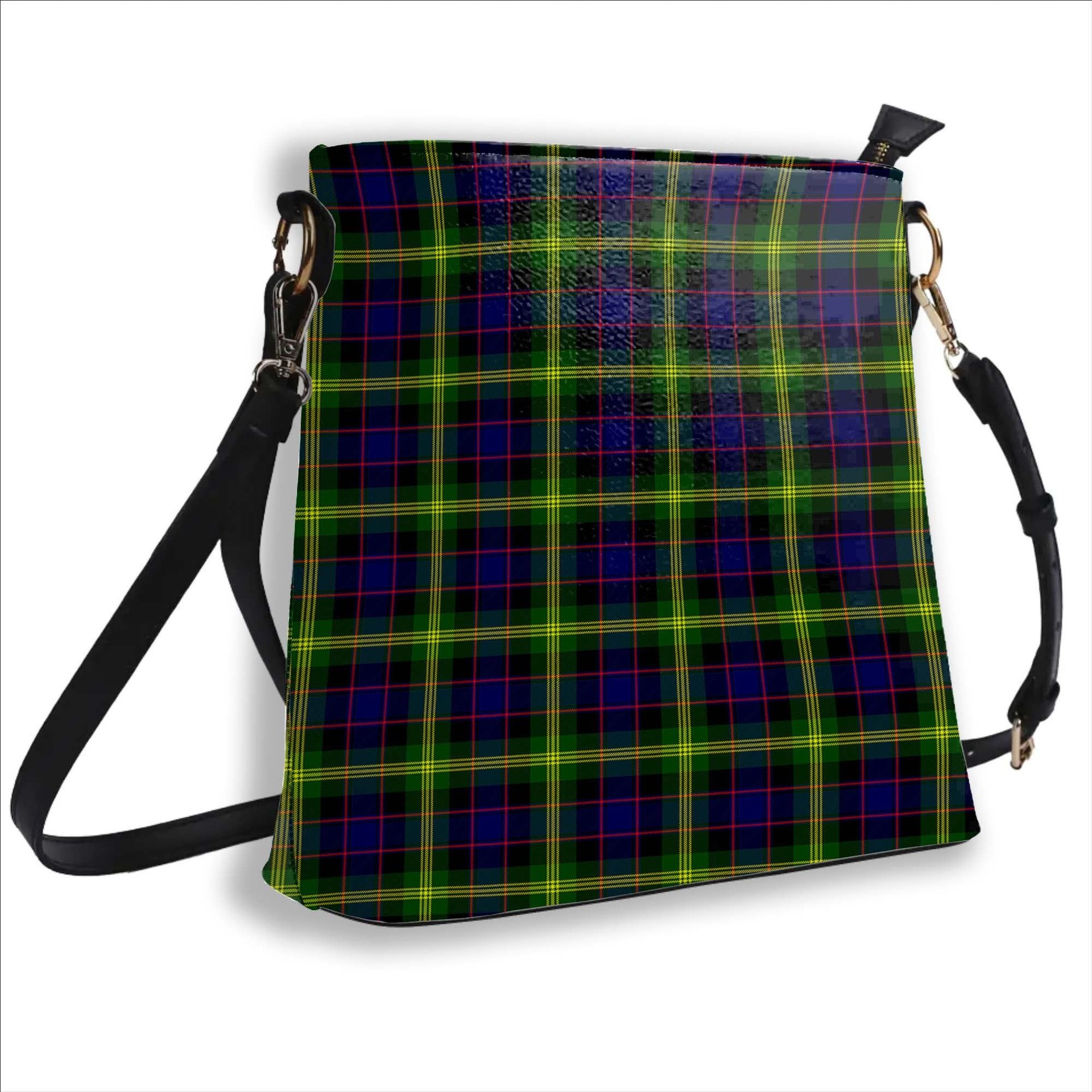 ScotsTee Shop Scottish Watson Modern Tartan Bucket Bag Ladies Shoulder Bag Midi