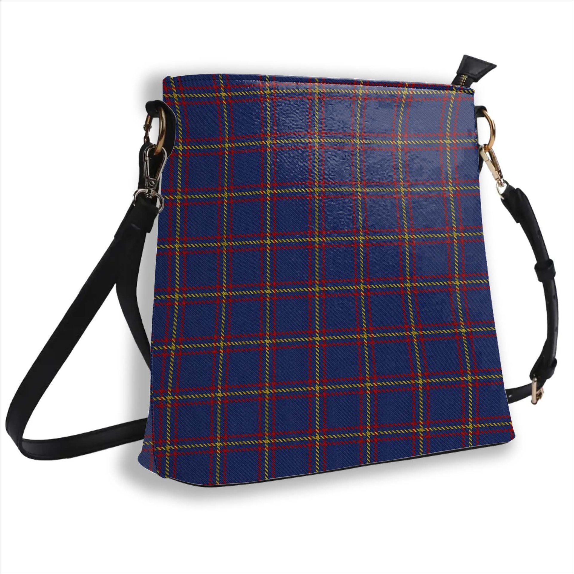 ScotsTee Shop Scottish MacLaine of Lochbuie Tartan Bucket Bag Ladies Shoulder Bag Midi
