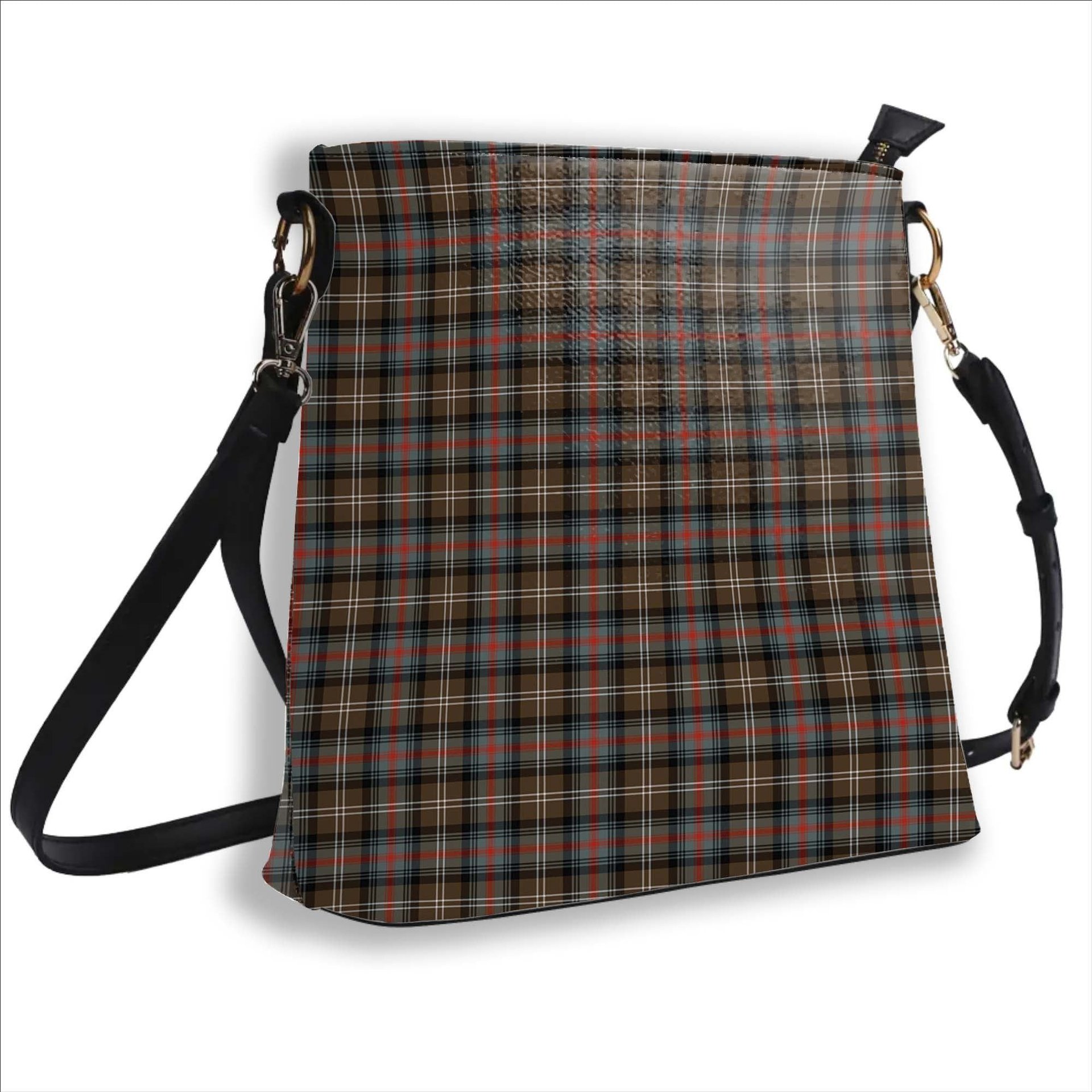 ScotsTee Shop Scottish Sutherland Weathered Tartan Bucket Bag Ladies Shoulder Bag Midi