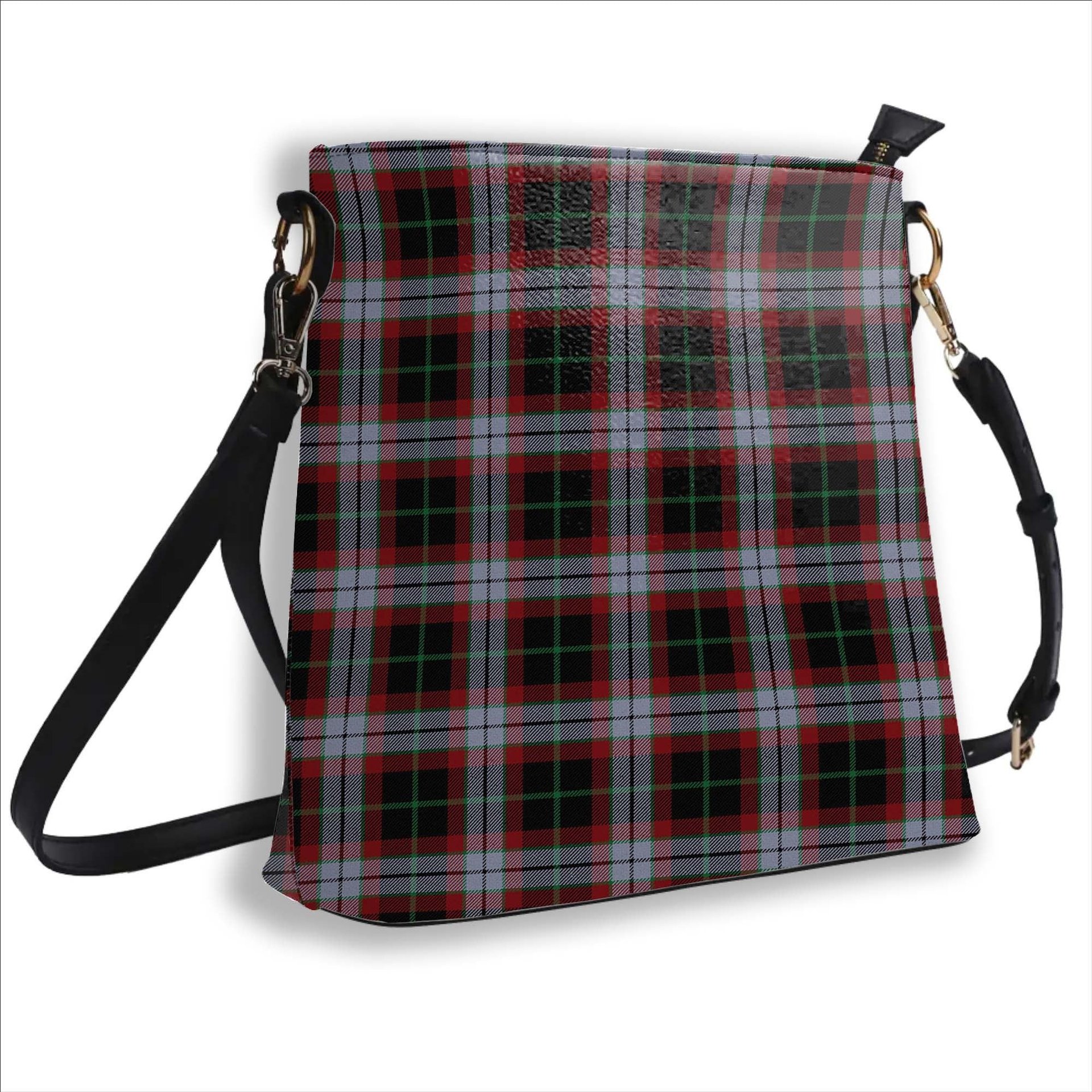 ScotsTee Shop Scottish Lindsay Hunting Ancient Tartan Bucket Bag Ladies Shoulder Bag Midi