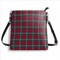 ScotsTee Shop Scottish MacLaine of Loch Buie Modern Tartan Bucket Bag Ladies Shoulder Bag Midi