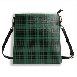 ScotsTee Shop Scottish MacAulay Hunting Ancient Tartan Bucket Bag Ladies Shoulder Bag Midi