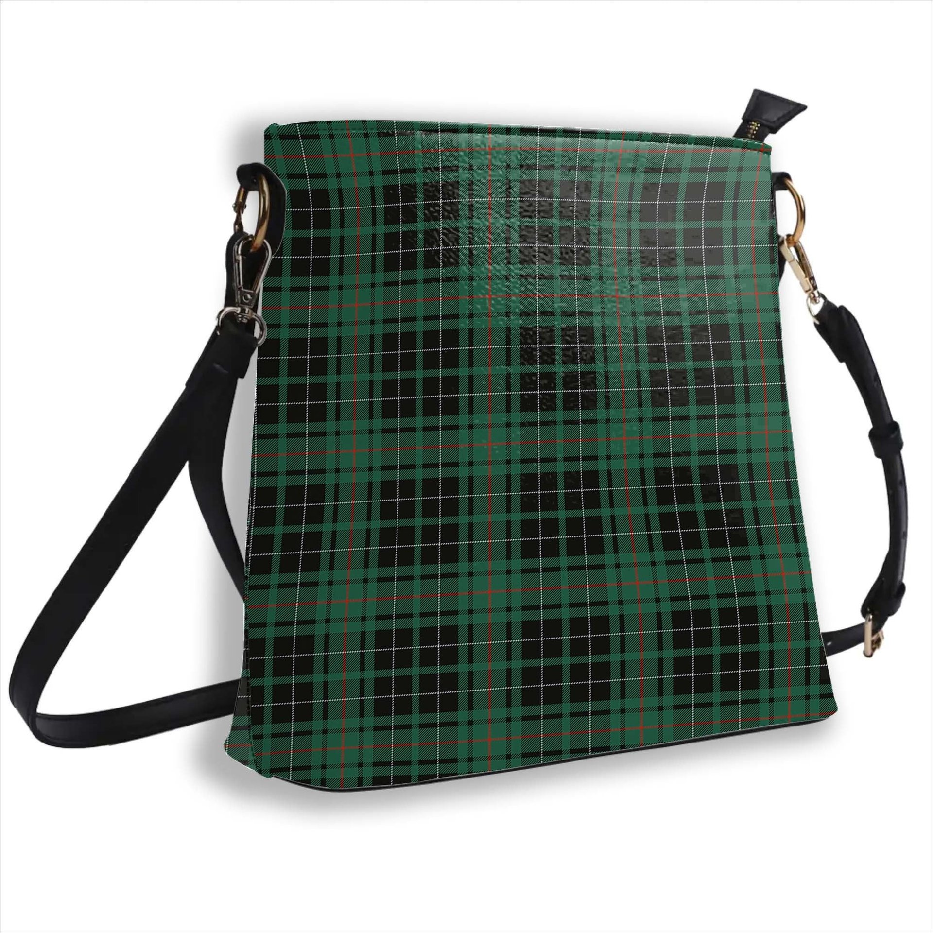 ScotsTee Shop Scottish MacAulay Hunting Ancient Tartan Bucket Bag Ladies Shoulder Bag Midi