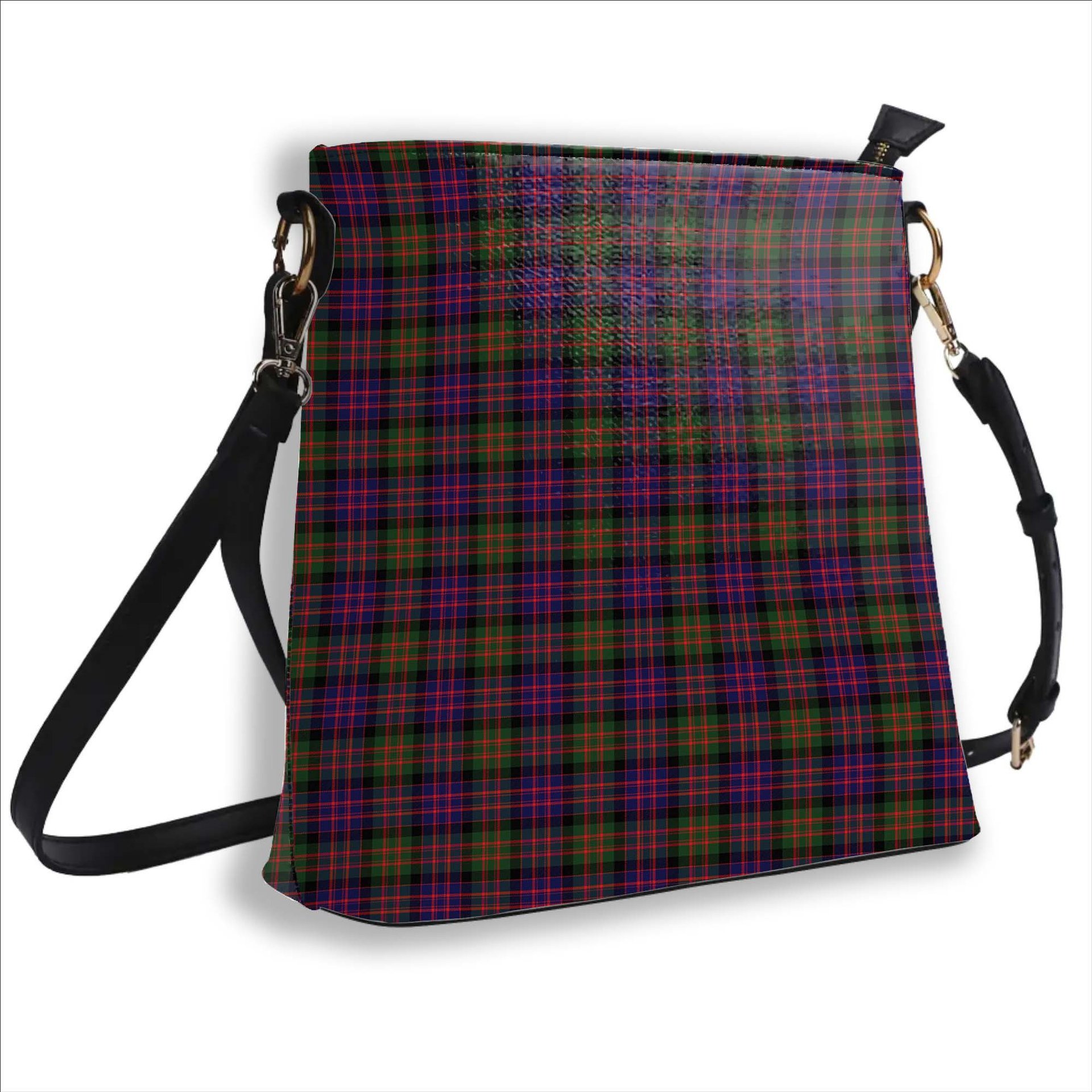 ScotsTee Shop Scottish MacDonald Modern Tartan Bucket Bag Ladies Shoulder Bag Midi
