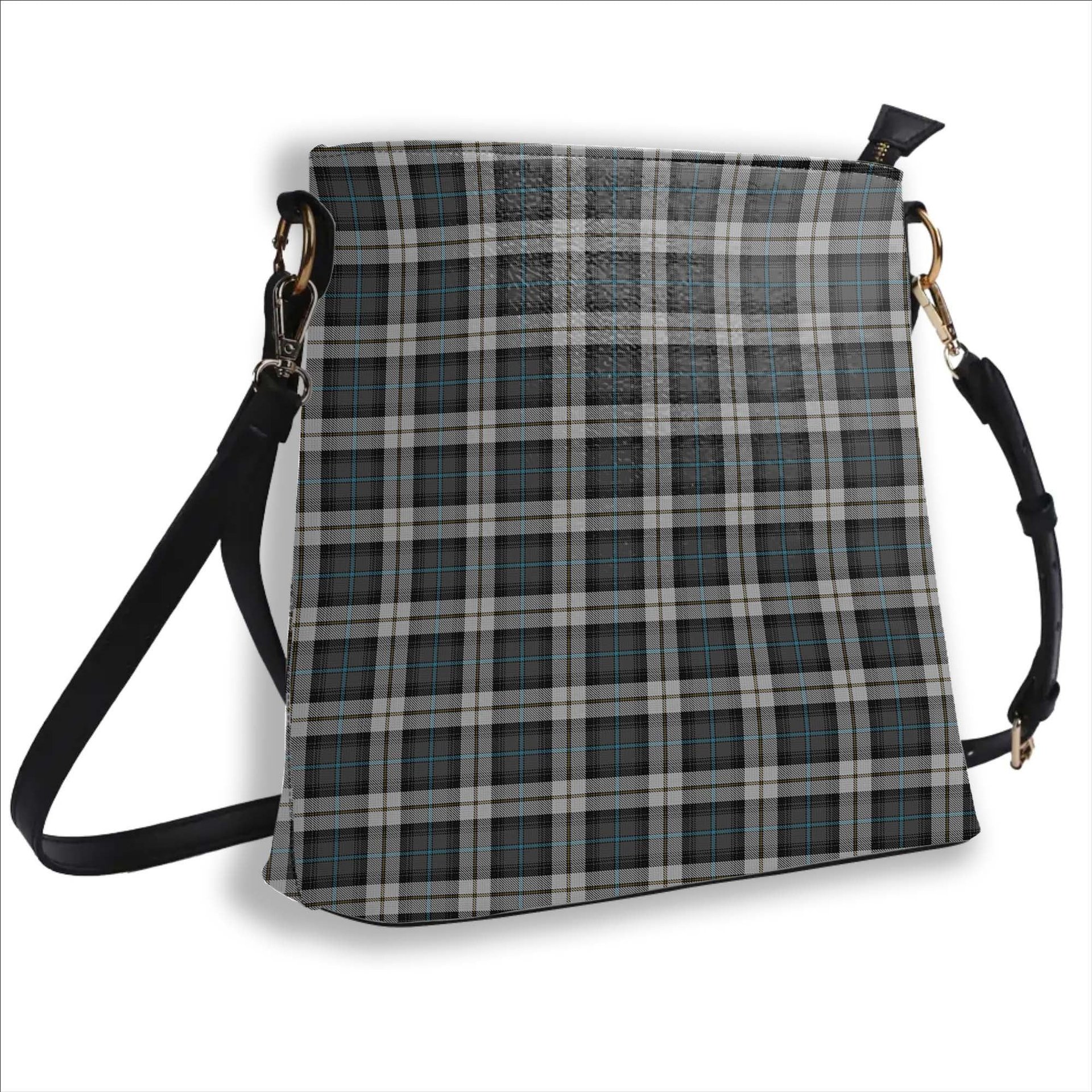 ScotsTee Shop Scottish McCandlish Arisaid Grey Tartan Bucket Bag Ladies Shoulder Bag Midi
