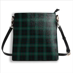 ScotsTee Shop Scottish MacAulay Hunting Modern Tartan Bucket Bag Ladies Shoulder Bag Midi