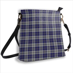 ScotsTee Shop Scottish MacPherson Dress Blue Tartan Bucket Bag Ladies Shoulder Bag Midi