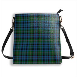 ScotsTee Shop Scottish Stevenson Hunting Red Stripe Tartan Bucket Bag Ladies Shoulder Bag Midi