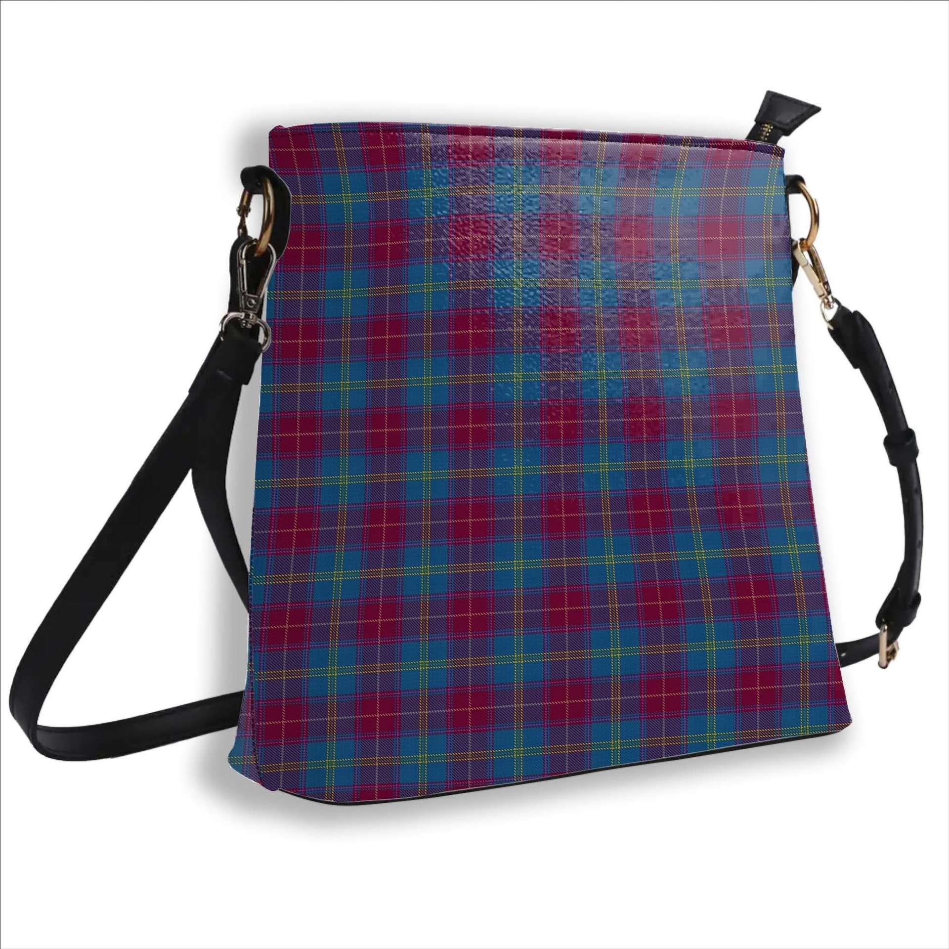 ScotsTee Shop Scottish Yarns to Yearn For Tartan Bucket Bag Ladies Shoulder Bag Midi