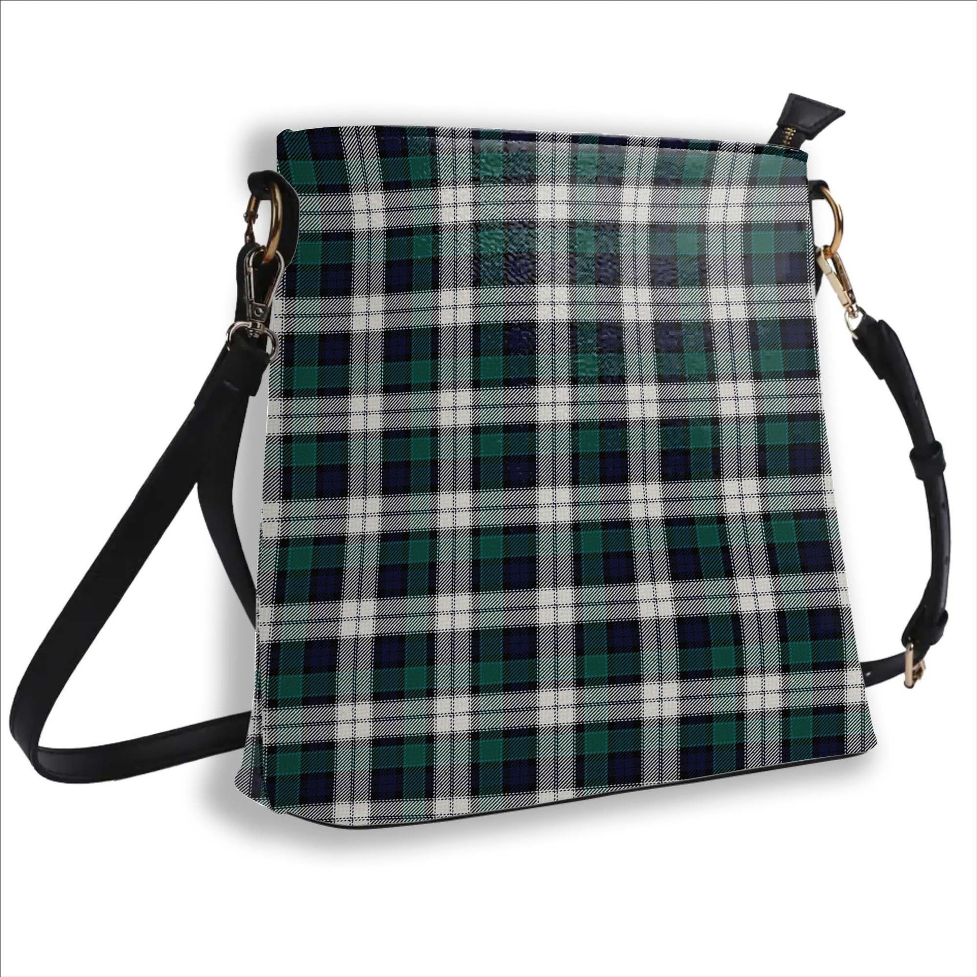 ScotsTee Shop Scottish Graham Dress Modern Tartan Bucket Bag Ladies Shoulder Bag Midi