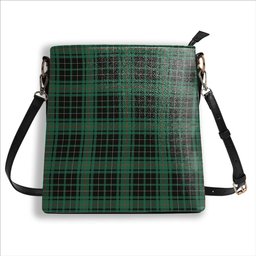 ScotsTee Shop Scottish McAulay Hunting Ancient Tartan Bucket Bag Ladies Shoulder Bag Midi
