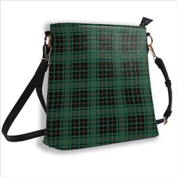 ScotsTee Shop Scottish McAulay Hunting Ancient Tartan Bucket Bag Ladies Shoulder Bag Midi