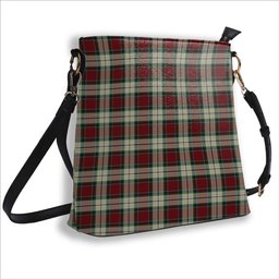 ScotsTee Shop Scottish Rose White Dress Tartan Bucket Bag Ladies Shoulder Bag Midi