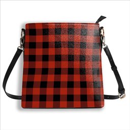ScotsTee Shop Scottish Rob Roy Macgregor Ancient Tartan Bucket Bag Ladies Shoulder Bag Midi