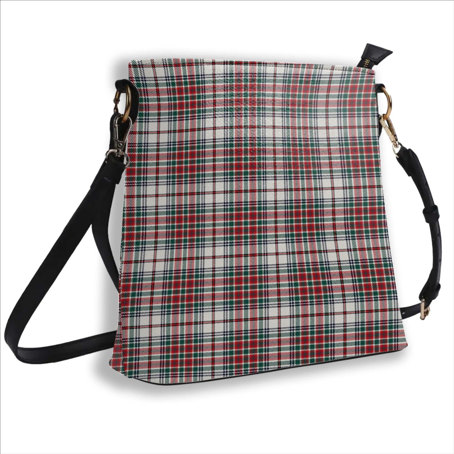 ScotsTee Shop Scottish McBean Dress Modern Tartan Bucket Bag Ladies Shoulder Bag Midi