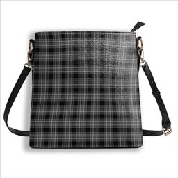 ScotsTee Shop Scottish Stewart Mourning 3 Tartan Bucket Bag Ladies Shoulder Bag Midi