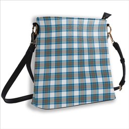 ScotsTee Shop Scottish Stewart Muted Blue Tartan Bucket Bag Ladies Shoulder Bag Midi