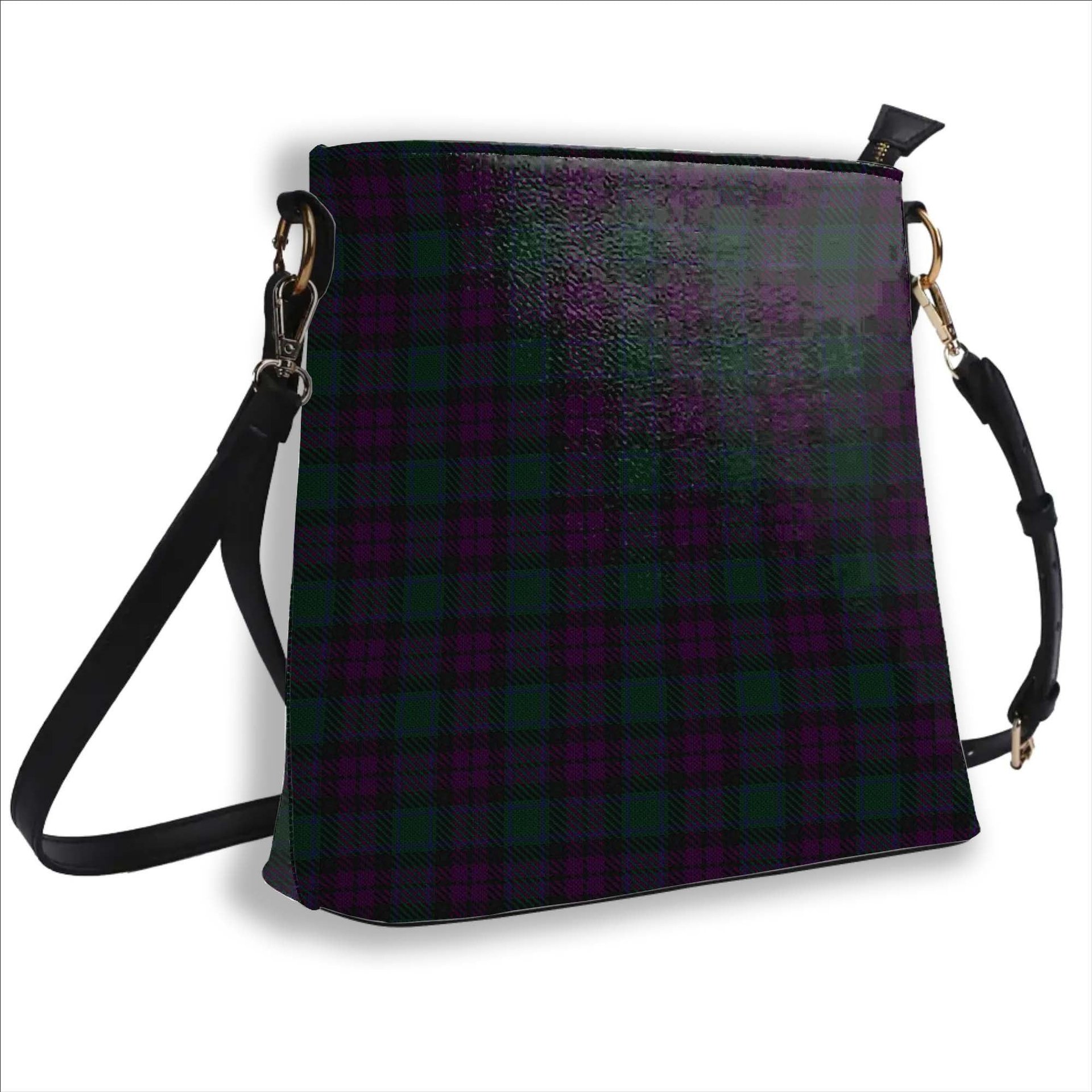 ScotsTee Shop Scottish MacArthur of Milton Hunting Tartan Bucket Bag Ladies Shoulder Bag Midi