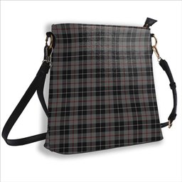 ScotsTee Shop Scottish Thomson Grey Tartan Bucket Bag Ladies Shoulder Bag Midi