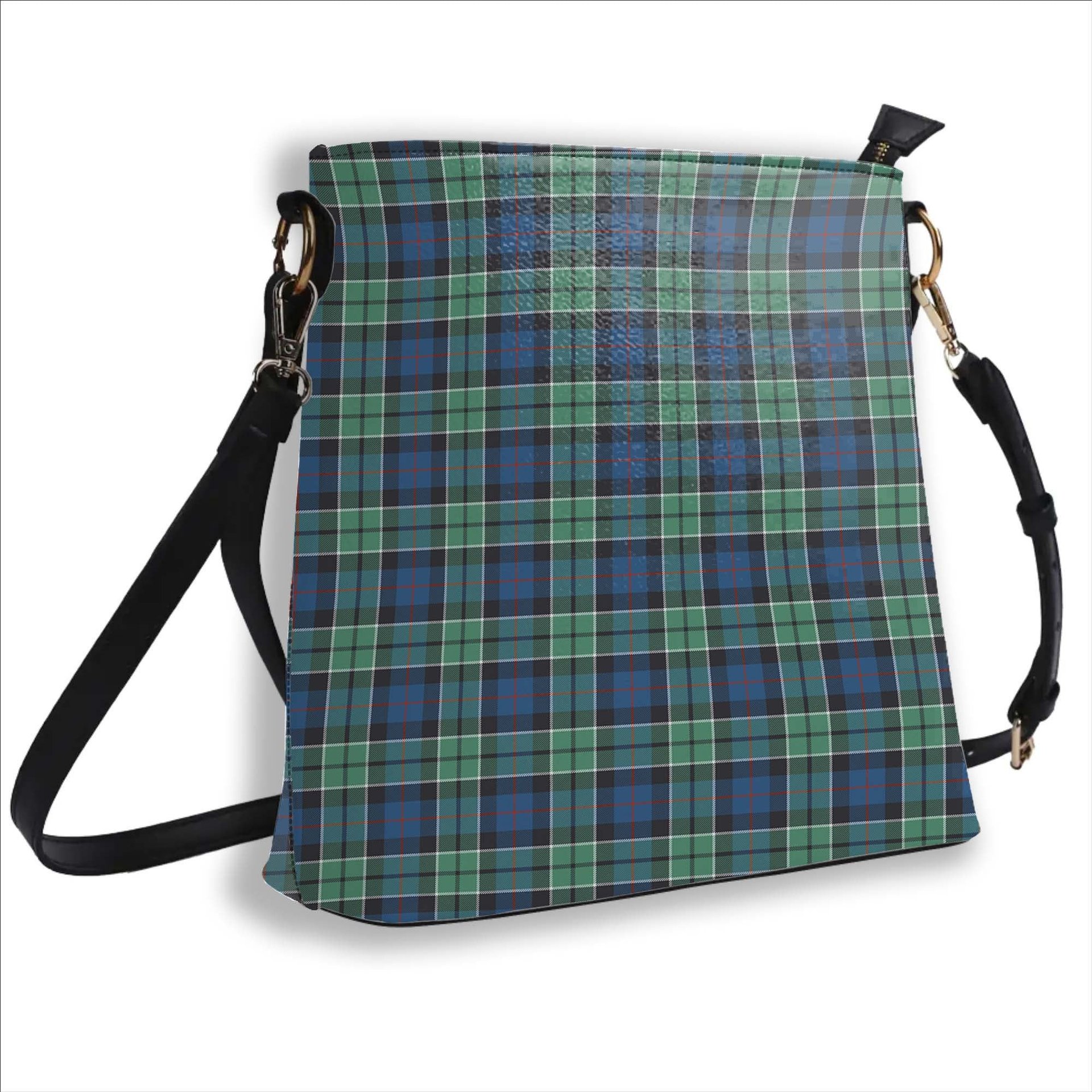 ScotsTee Shop Scottish Leslie Hunting Ancient SC Tartan Bucket Bag Ladies Shoulder Bag Midi
