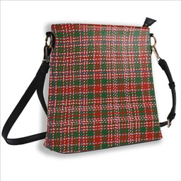 ScotsTee Shop Scottish McAlister Ancient Tartan Bucket Bag Ladies Shoulder Bag Midi