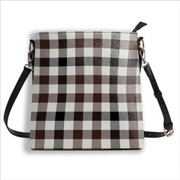 ScotsTee Shop Scottish Hog Modern Tartan Bucket Bag Ladies Shoulder Bag Midi
