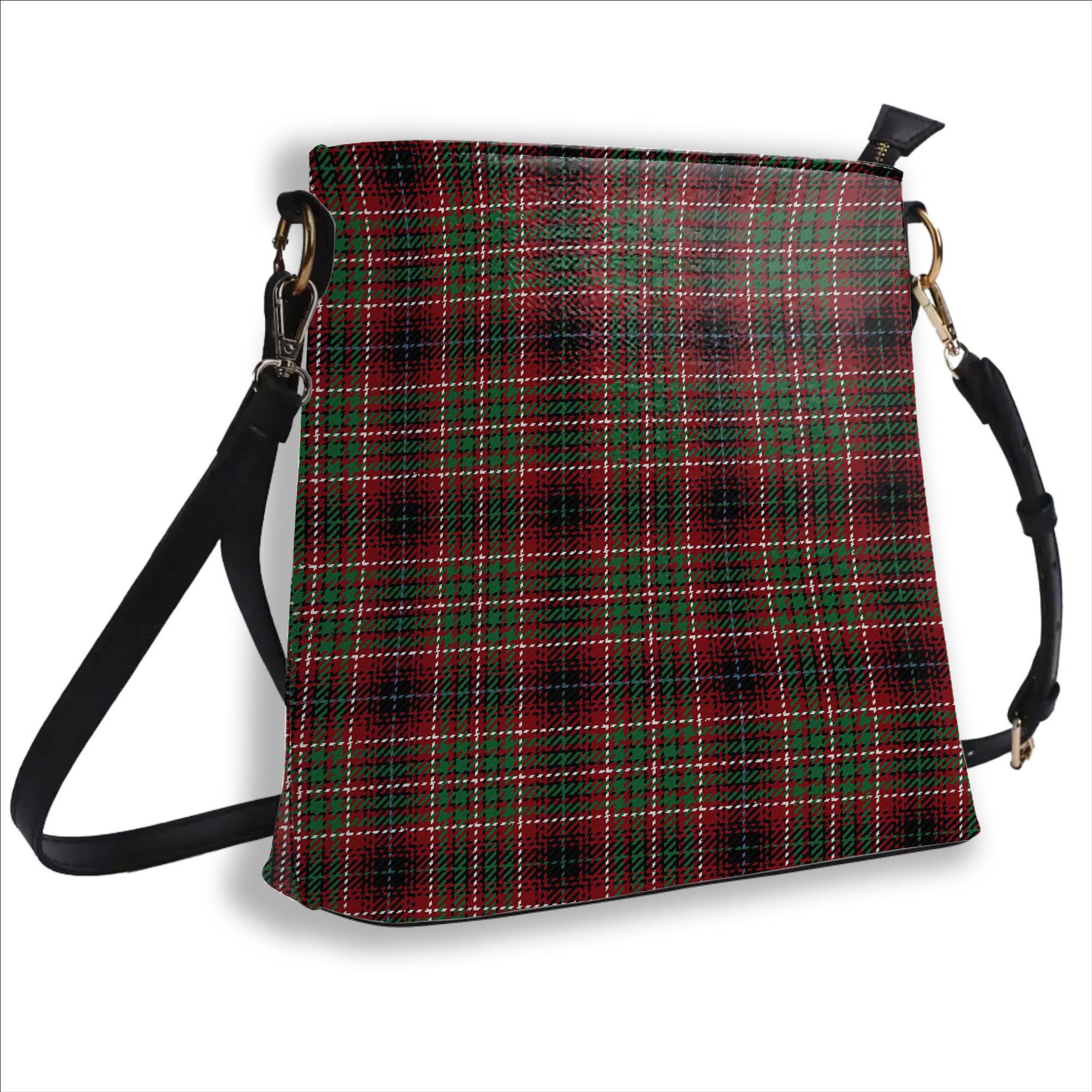 ScotsTee Shop Scottish Innes of Cowie Ancient Tartan Bucket Bag Ladies Shoulder Bag Midi