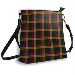 ScotsTee Shop Scottish MacMillan Modern Tartan Bucket Bag Ladies Shoulder Bag Midi
