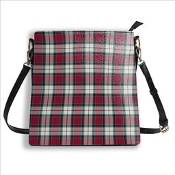 ScotsTee Shop Scottish Rose Dress Modern Tartan Bucket Bag Ladies Shoulder Bag Midi