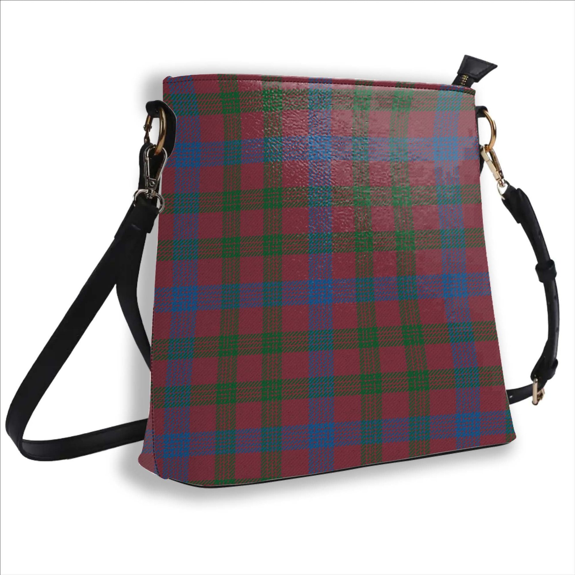 ScotsTee Shop Scottish Laing Artefact Ancient Tartan Bucket Bag Ladies Shoulder Bag Midi