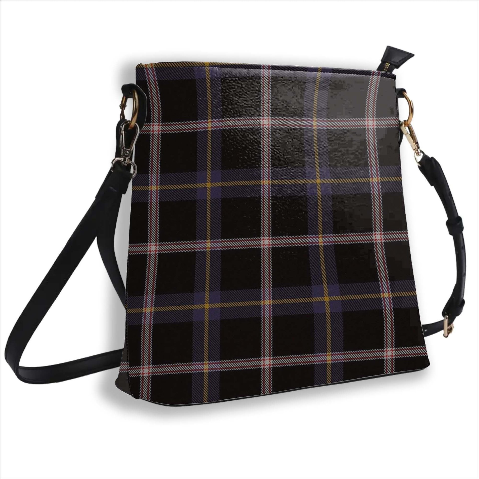ScotsTee Shop Scottish Navy Dress Blue Tartan Bucket Bag Ladies Shoulder Bag Midi