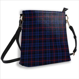 ScotsTee Shop Scottish MacCorquodale Modern Tartan Bucket Bag Ladies Shoulder Bag Midi