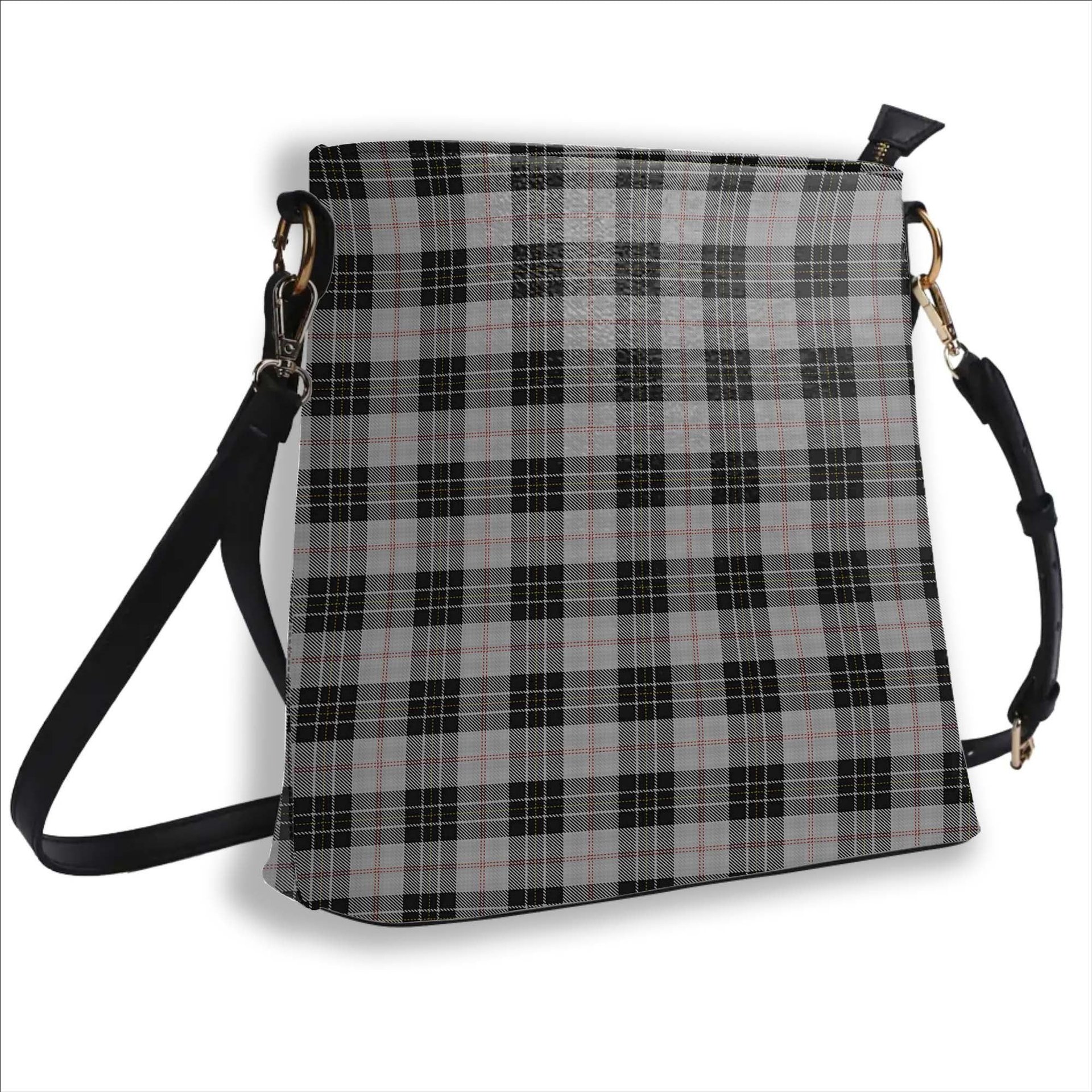 ScotsTee Shop Scottish McPherson Dress Tartan Bucket Bag Ladies Shoulder Bag Midi