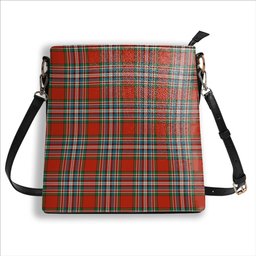 ScotsTee Shop Scottish MacFarlane Red Ancient Tartan Bucket Bag Ladies Shoulder Bag Midi