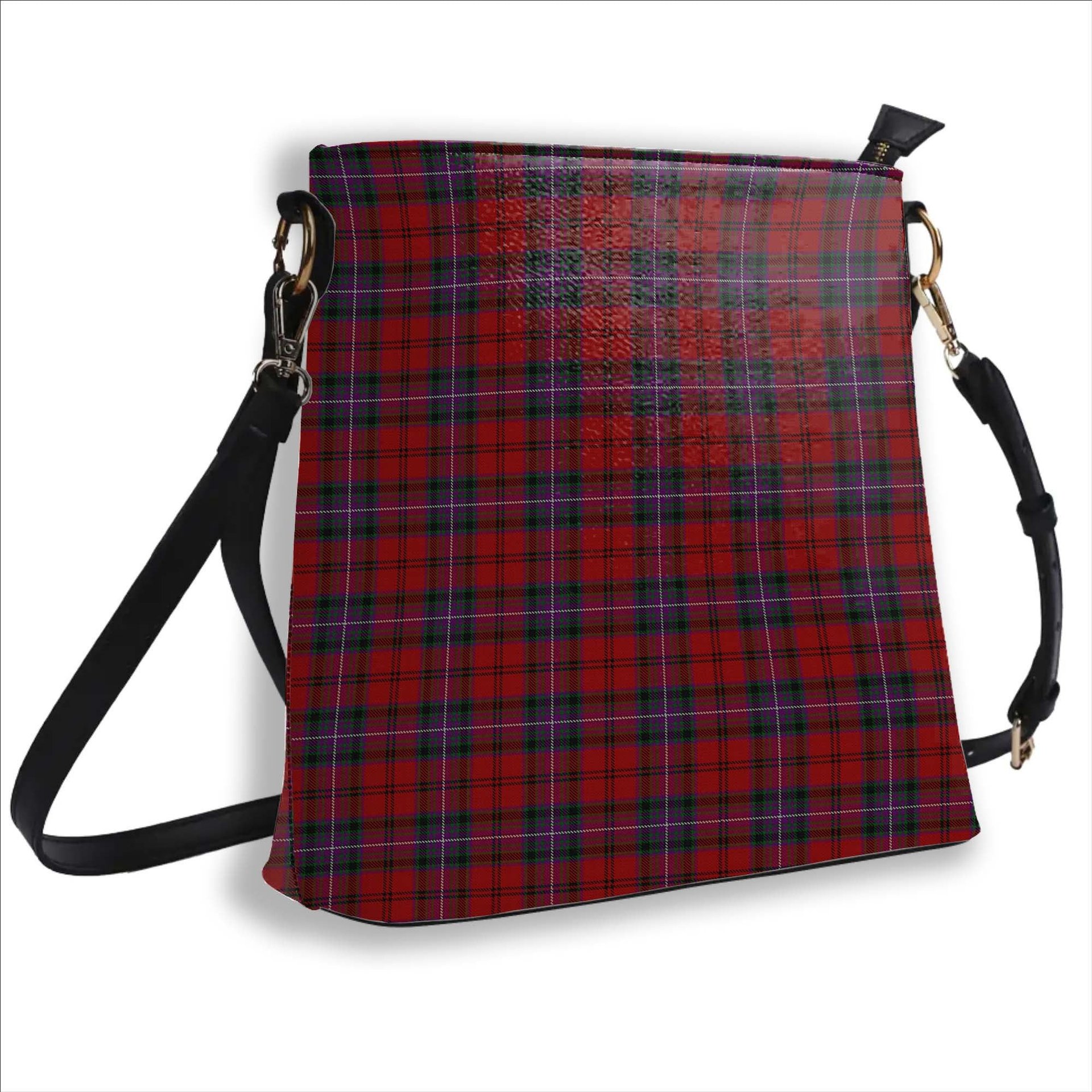 ScotsTee Shop Scottish Kelly of Sleat Red Tartan Bucket Bag Ladies Shoulder Bag Midi