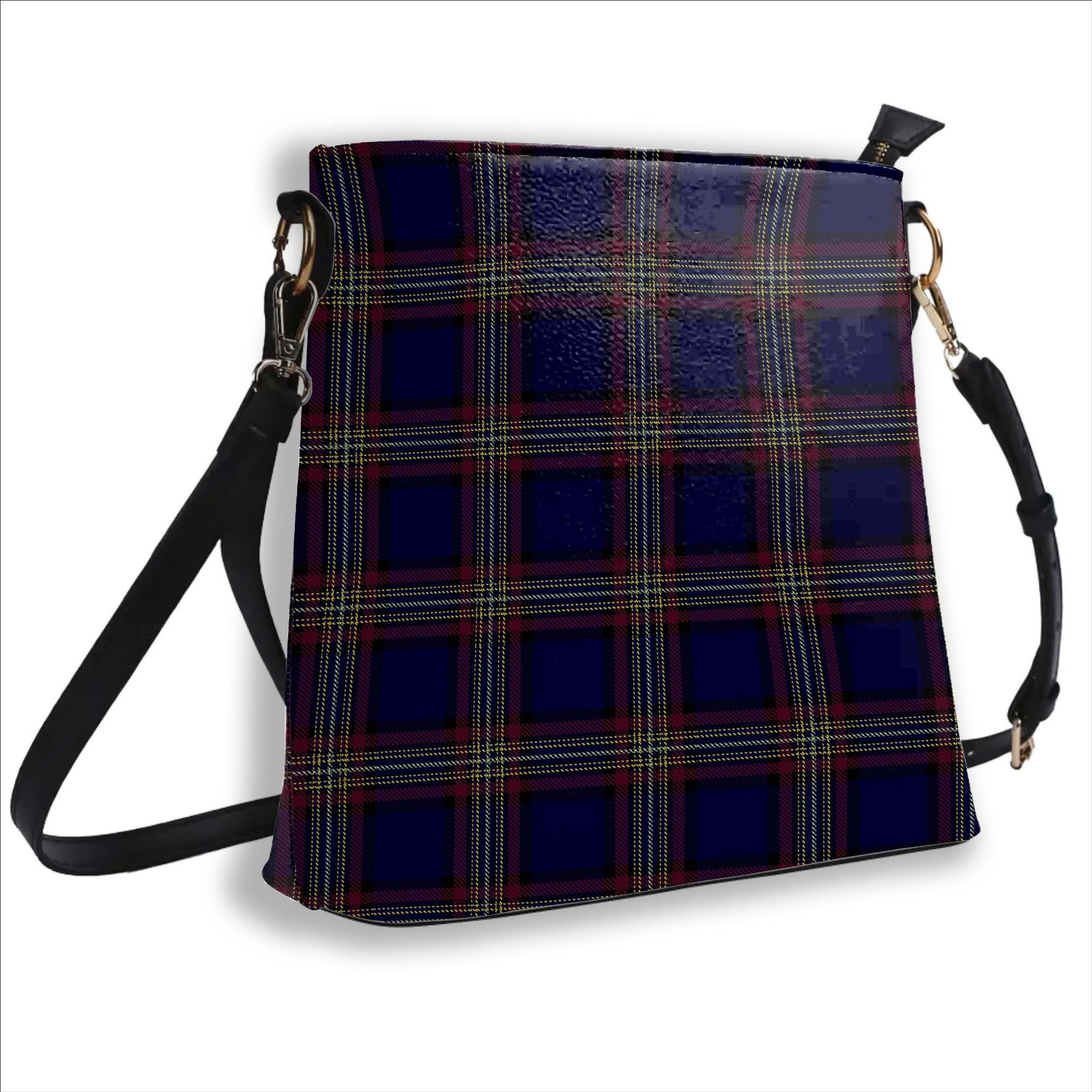 ScotsTee Shop Scottish York Regional Police Tartan Bucket Bag Ladies Shoulder Bag Midi
