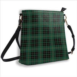 ScotsTee Shop Scottish MacAuley Hunting Ancient Tartan Bucket Bag Ladies Shoulder Bag Midi