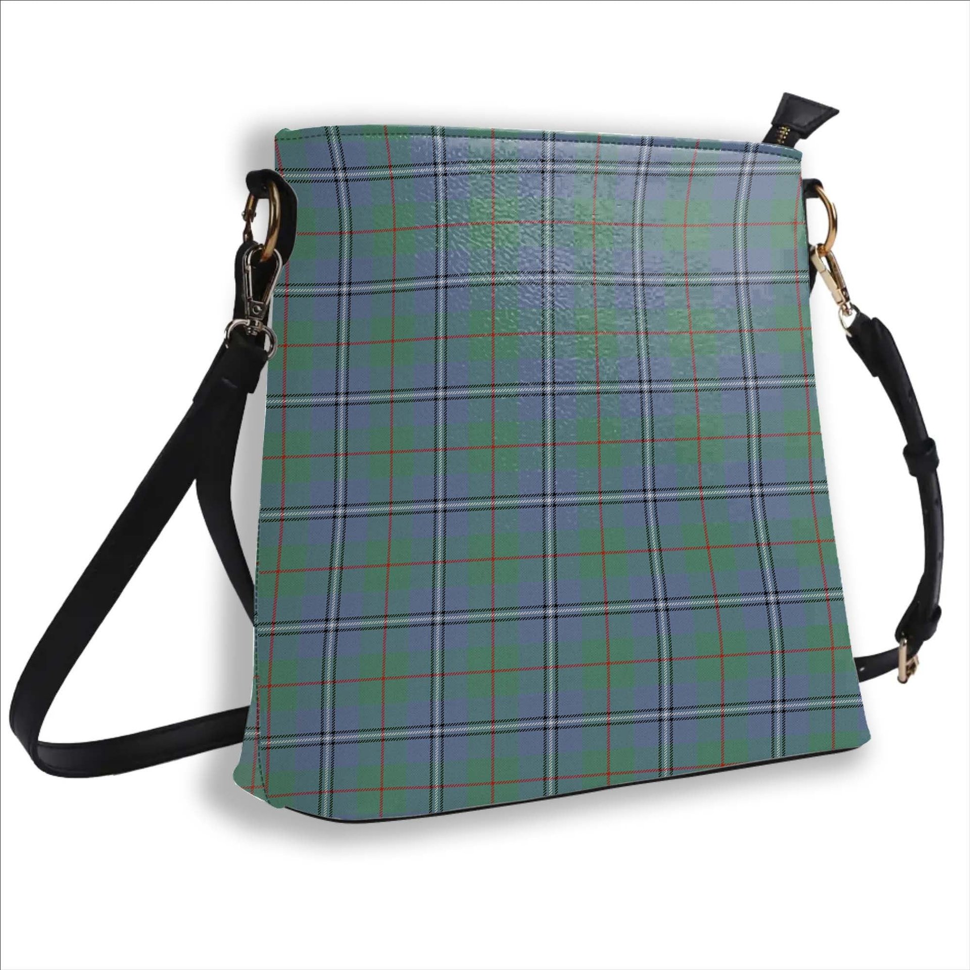 ScotsTee Shop Scottish Irvine of Glentulchan Ancient Tartan Bucket Bag Ladies Shoulder Bag Midi